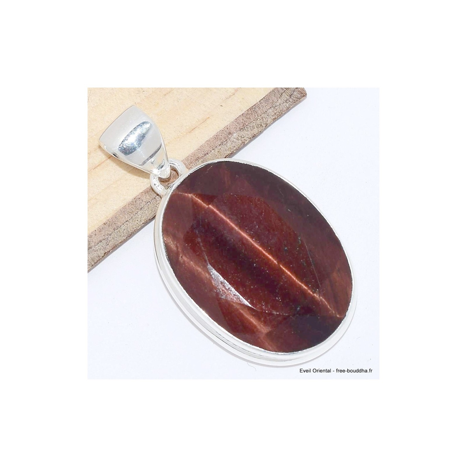 Pendentif oeil de taureau CWA89.4 contre la fatigue, bijou vitalité pour adulte