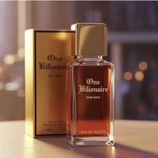 One Billionaire Men's Cologne Eau de Parfum Natural Spray 3.4Fl. Oz. ( 2 Count )