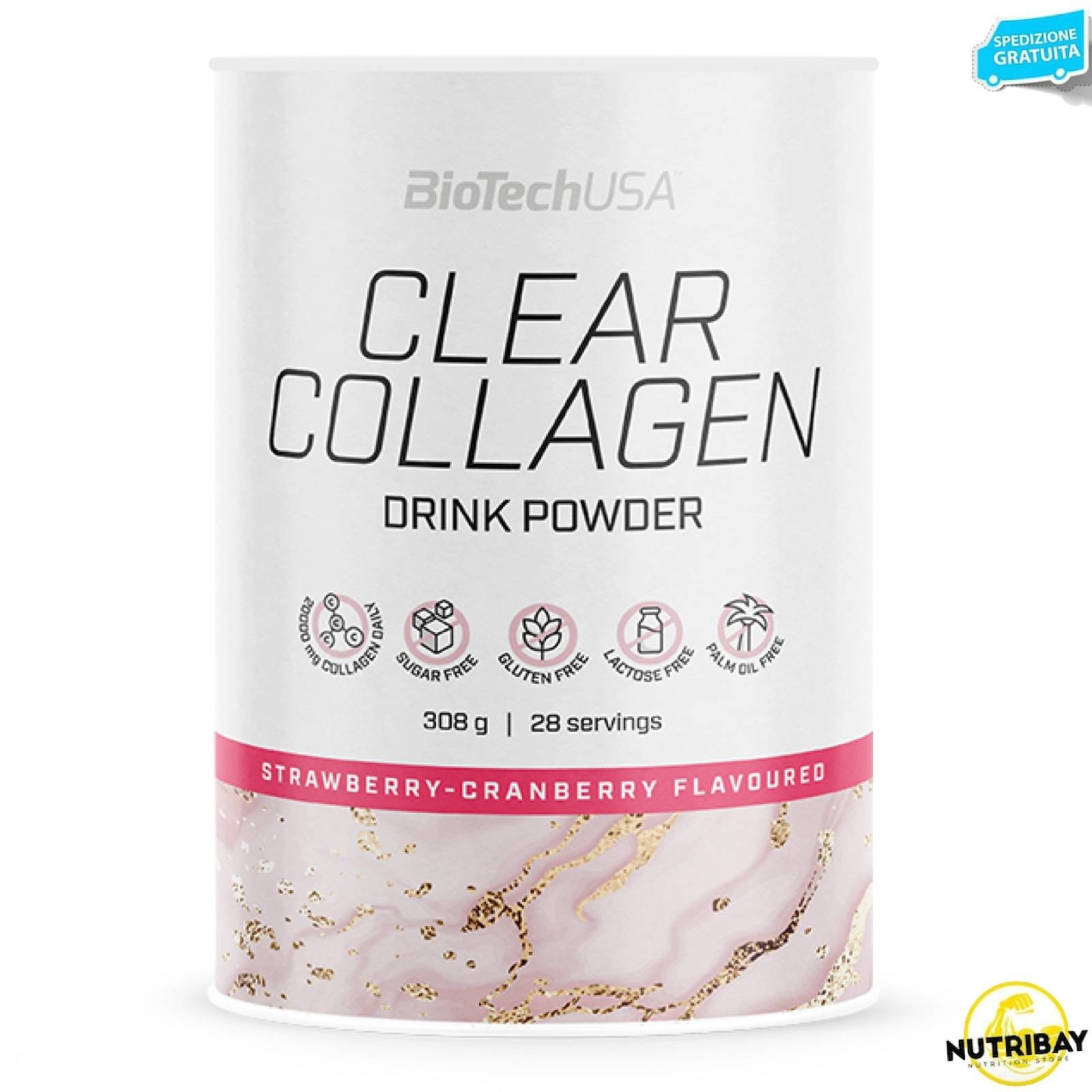 BioTechUSA Clear Collagen Professional 308g | Integratore Pelle e Articolazioni