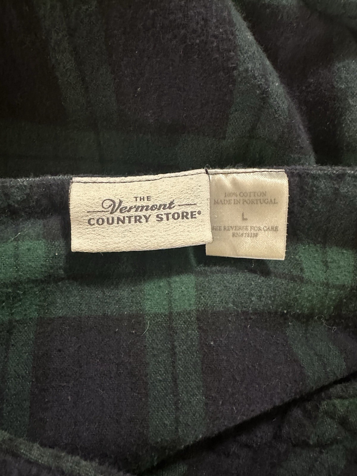 The Vermont Country Store Flannel Gown Women's Large 100percent Cotton Midi Classic image 10