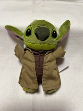 Disney Star Wars Stitch Yoda Plush Toy Badge New Unused