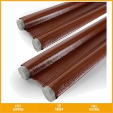 Door Draught Excluder Wind Stopper Sound Insulation Brown 96cm 2 Pack