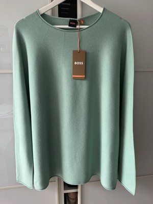 Hugo Boss oversized Pullover DE40/42/44 (L), Mint/Grün, Neu!  