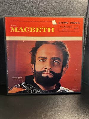 Verdi Macbeth 3-LP Box Set W/ Libretto 1959 RCA Victor LSC-6147 Living Stereo