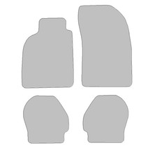 Fußmatten passend für Porsche 911 Typ 964 (Baujahr 1988 - 1994), Classic schwarz