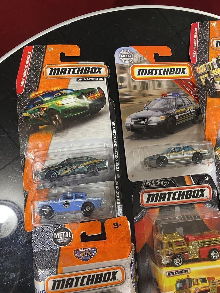 Matchbox Emergency Vehicle Lot Fire, Police, EMS; Original Packaging ￼ - Image 3 of 4