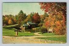 Blue Ridge Parkway VA-Virginia, Mabry Mill, Waterway, c1969 Vintage Postcard