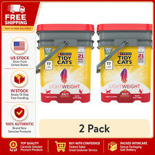 2 Pack Purina Tidy Cats 24/7 Performance LightWeight Cat Litter, Clean Linen Sce