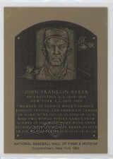 1981-89 Metallic Hall of Fame Plaques 1983 Home Run Baker HOF 1u6