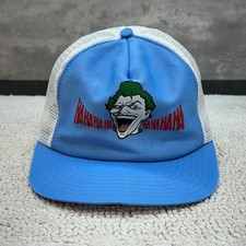 90s Vintage Joker Mesh Snapback Trucker Hat OSFA Batman Graphic Cap Made in USA