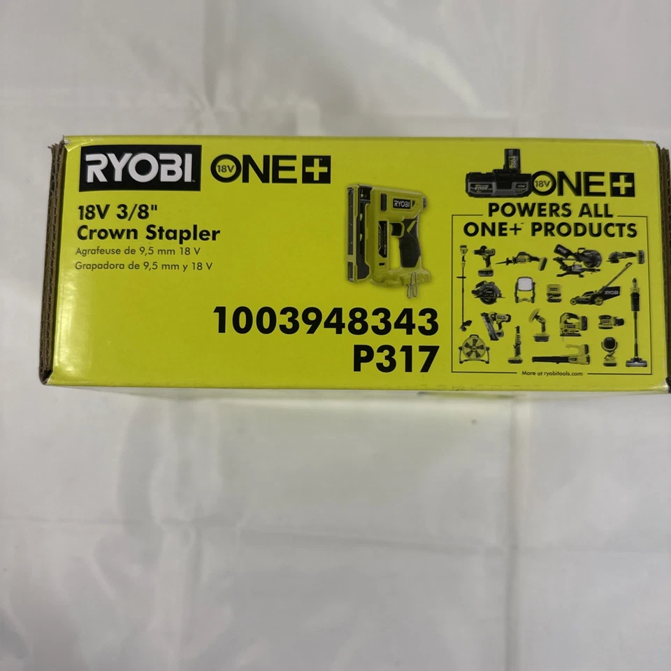 Grapadora corona accionamiento compresión Ryobi 18V 3/8" (solo herramienta) P317  Foto 3 de 4