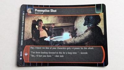 STAR WARS TCG WOTC A NEW HOPE PREEMPTIVE SHOT 147/180 FOIL M/GEM MINT