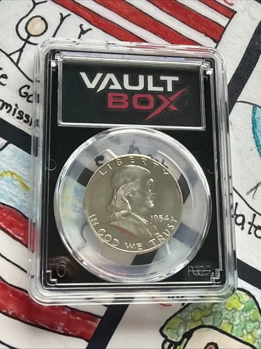 PCGS Vault Box 1954 PR67 Franklin Half Dollar Proof 🇺🇸