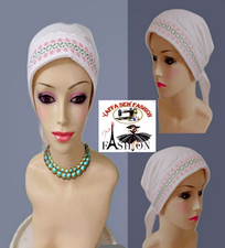 Pre Tied Paddet Hat Chemo Cancer Beanie Women Cotton with Padding on top