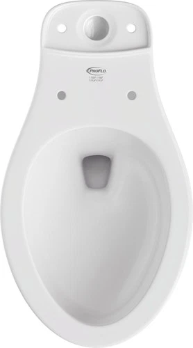 PROFLO PF1403T Elongated Toilet Bowl Only - White - Picture 2 of 3