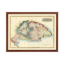 Old Map of Hungary 1823 - Vintage Hungary Art Wall Decor