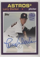 2019 Topps Archives Fan Favorite 1971 Design Purple /150 Larry Dierker Auto fm0