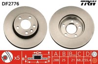 2X Bremsscheibe Vorderachse FüR Ford Seat VW Galaxy I MK VAN Alhambra Sharan
