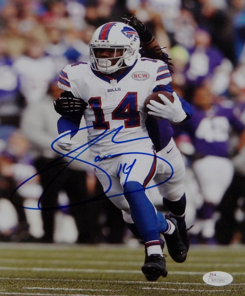 Sammy Watkins Autographed Signed Buffalo Bills 8x10 Running On Field Photo- JSA W Auth 