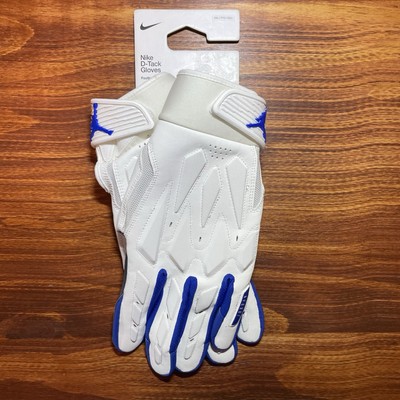 Nike Jordan D-Tack 6.0 Football Gloves Men's Size 2XL White Signal Blue NEW