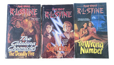 R.L. Stine 3 books. The Wrong Number, Switched & The Deadly Fire.