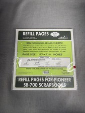 Pioneer SB-700R Refill Pages SB-700 Scrapbook 25 Sheets 50 Pages New Sealed