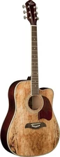 Oscar Schmidt 6 String OG2CE Dreadnought Acoustic Electric Guitar. Spalted...