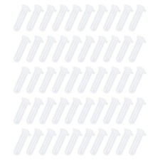 50Pcs 5ml Plastic Centrifuge Lab Test Tube Vial Sample Container Bottle w/ Cap//
