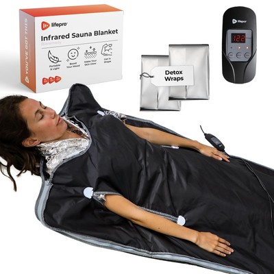 LifePro Bioremedy Sauna Blanket for Detoxification - Portable Far Infrared Sa...