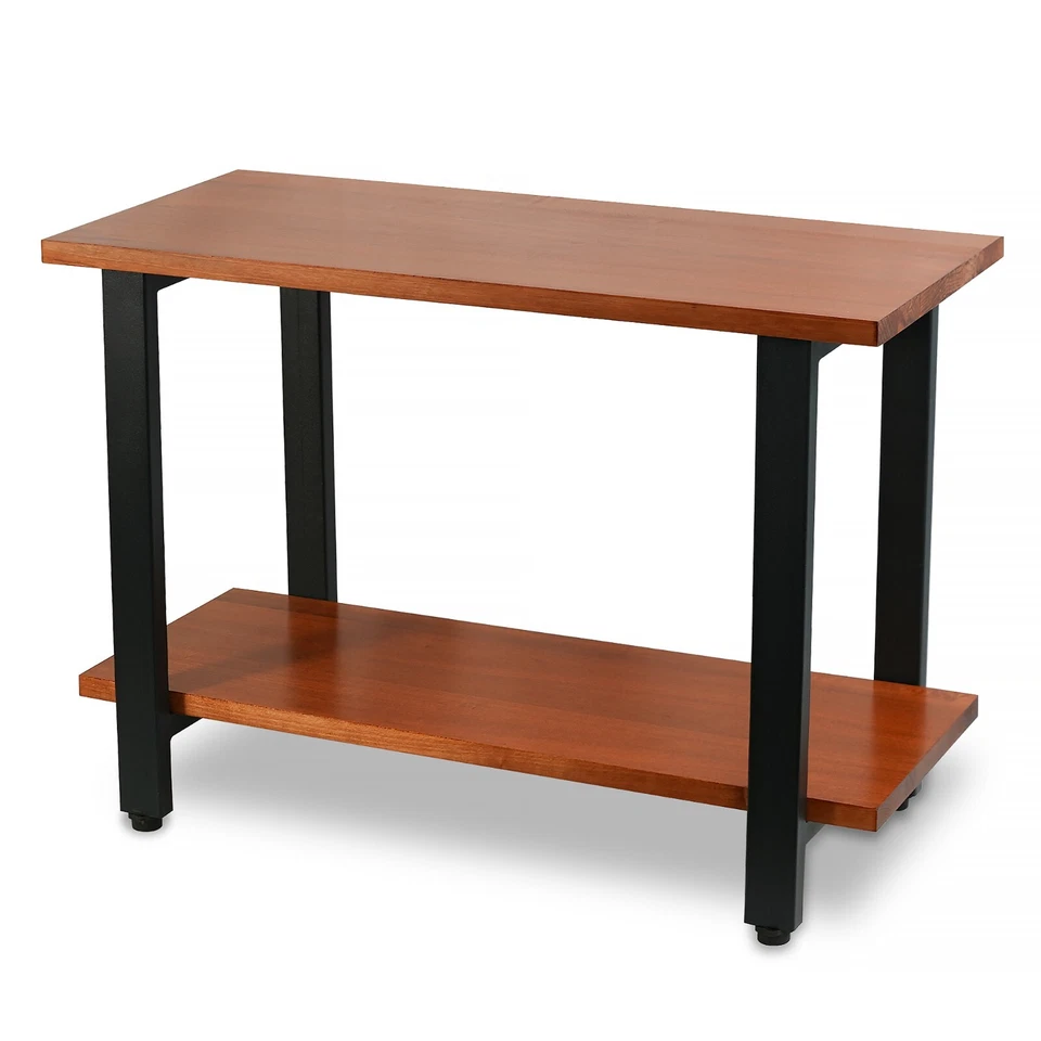 CONSDAN End & Side Table, Solid Wood Top with Metal Frame - Unsealed, Unused - Image 2 of 4