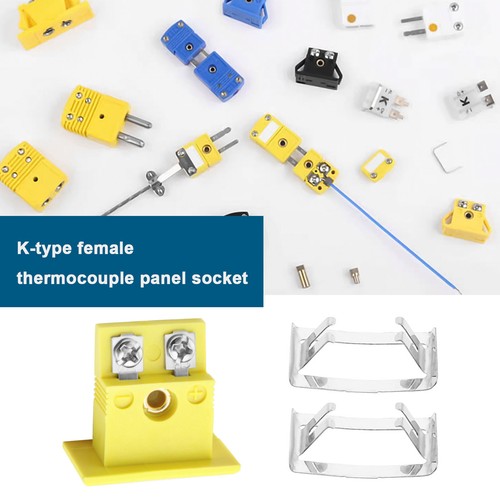 4 Sets K Type Panel Mount Thermocouple Female Socket MPJ-K-F 21x24x14mm - Picture 2 of 7
