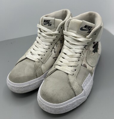 NIKE SB Zoom Blazer Mid Premium White/Grey Floral Paisley DM0859