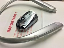 Genuine LG Tone Platinum HBS-1100 Bluetooth Headset Harman Kardon Silver USED