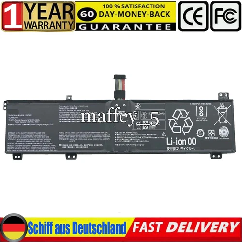 Akku für Lenovo Legion 5-15ITH6 15ITH6H 15ACH6 15ACH6A 15ACH6H L20D4PC1 L20C4PC1