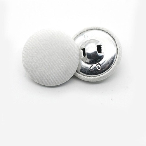 10Pcs 11-25mm Fabric Covered Metal Fastener Round Sewing Stitching Button Tools - Picture 9 of 24