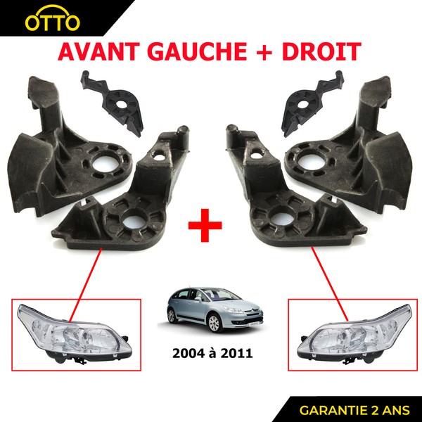 Halter Klemmen Reparatur Scheinwerfer Rechts+Links Nuckel C4 I - 621284-image