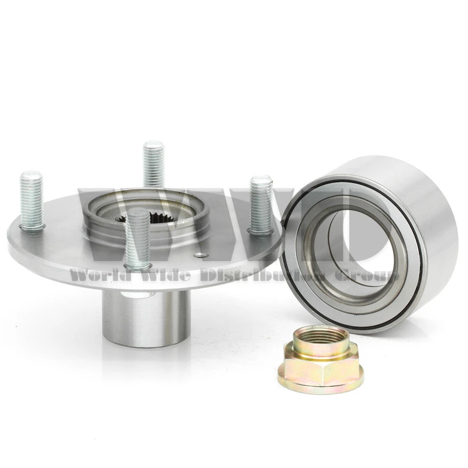 Pair Front Wheel Bearings and Hubs For 1998-2002 Honda Accord FWD Only — 第 3/4 张图片