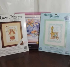 ASSORTED CROSS STITCH KITS-Bucilla-Dimensions-Janlynn-Weekenders-and more!