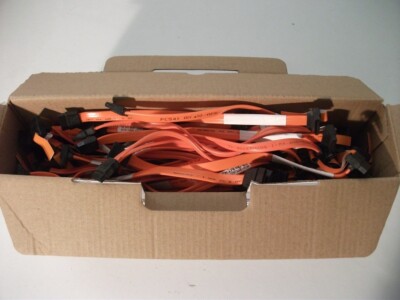 Restposten 49x Dell 0FC541 rechtwinklig SATA intern orange Festplatte Datenkabel