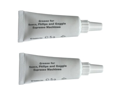 (89,00 /100 Gr.) 2 X Philips Saeco Gaggia Schmierfett Tube - 5 Gramm HD5061/01