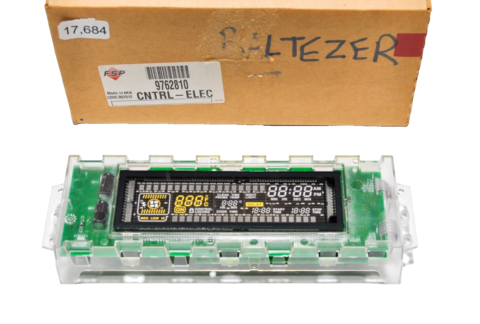 Whirlpool 9762810 Range Oven Stove Clock Timer Replacement Control Board-image