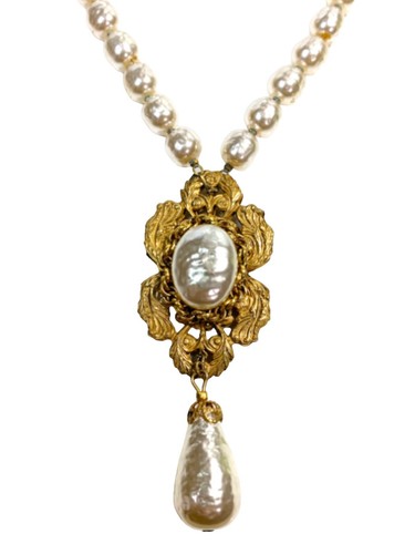 かえです【希少❗️】ヴィンテージＭIRIAＭ HASKELL のペンダント Legacy Floral Miriam Haskell Jewelry Nordstrom Stunning Signed