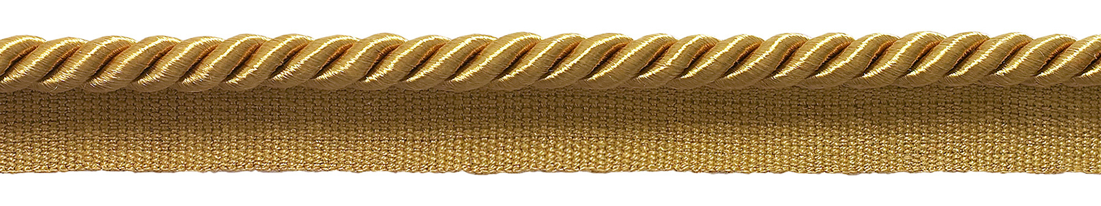 Antique Gold 5/16"" Decorative Lip Cord gold [By The Yard]