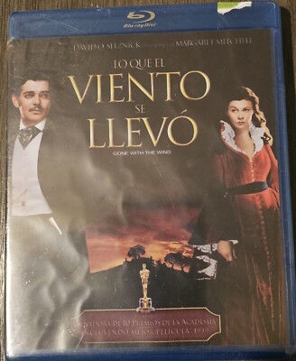 Lo Que El Viento Se Llevo ''Gone With The Wind'' Blu-Ray Latin American  Import