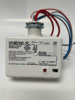 STEINEL TR100 Power Pack Manual/Auto (ON) Switching 20 Amp 120-277V 50/60Hz