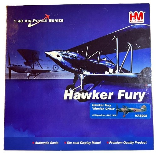 Hobby Master 1:48 HA8005 Hawker Fury Mk I RAF 43 Sqn Fighting Cocks, 1938 Munich - Imagen 10 de 17