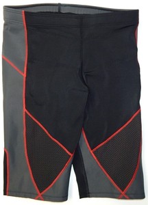 mens red compression shorts