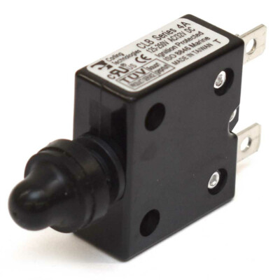 Carling Boat Push-To-Reset Circuit Breaker | CLB 4A 125V - 250V w/ Boot ...