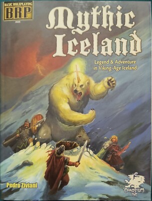 Chaosium Inc: Basic Role Playing Supplement - MYTHIC ICELAND - NEW