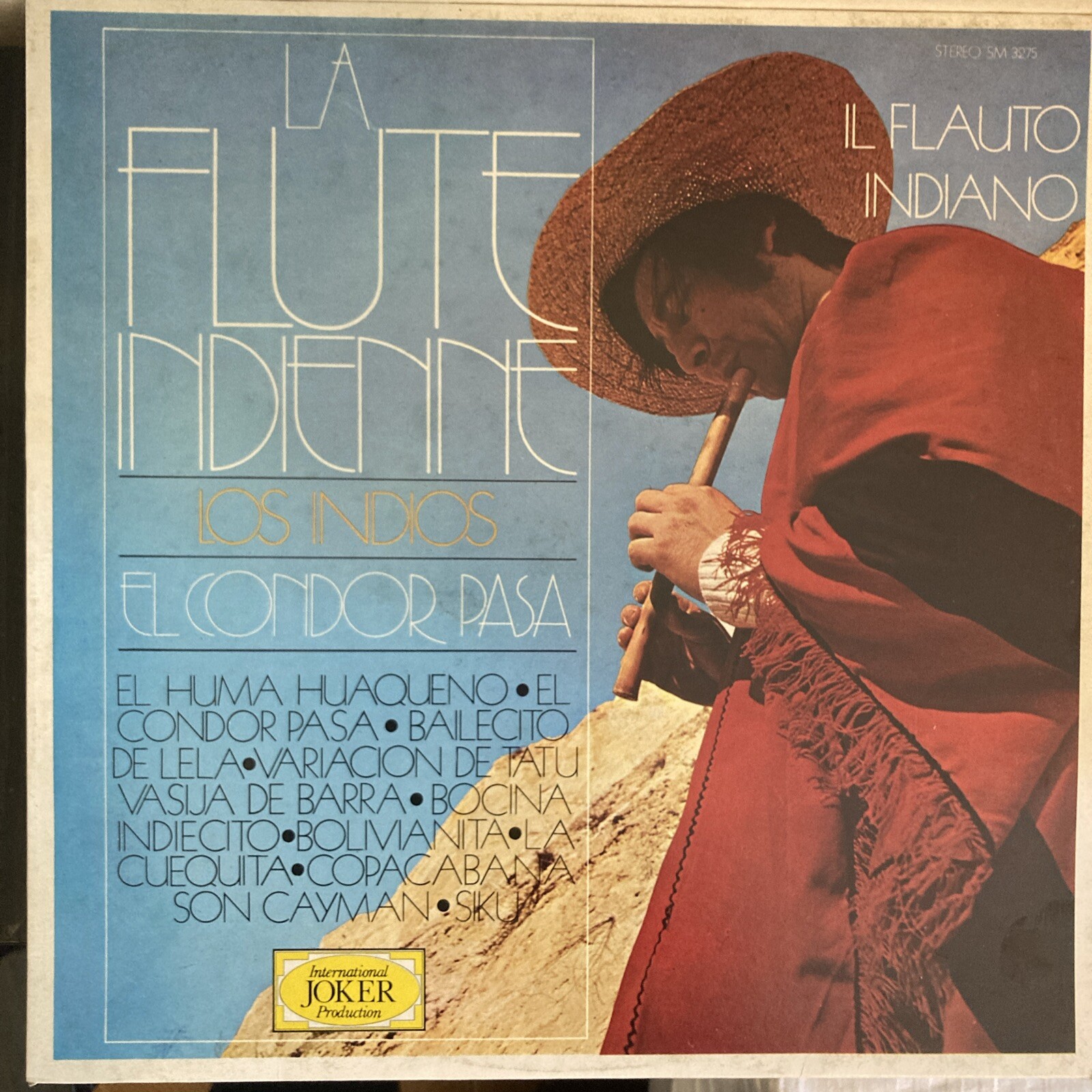 La Flute Indianne Los Indians El Condor Pasa LP - SM 3275